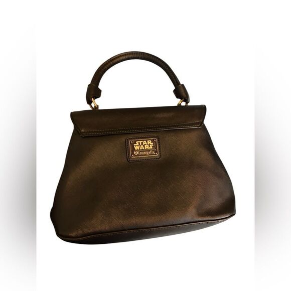 LoungeFly Star Wars rule the galaxy Black and Gold Handbag - Picture 2 of 7